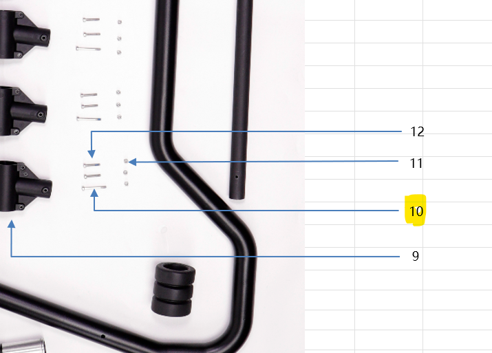 DJI Agras T40 - Screw M30 (YC.ST.LL000017)