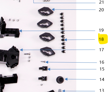 DJI Agras T40 - Load Sensor Cable Clip